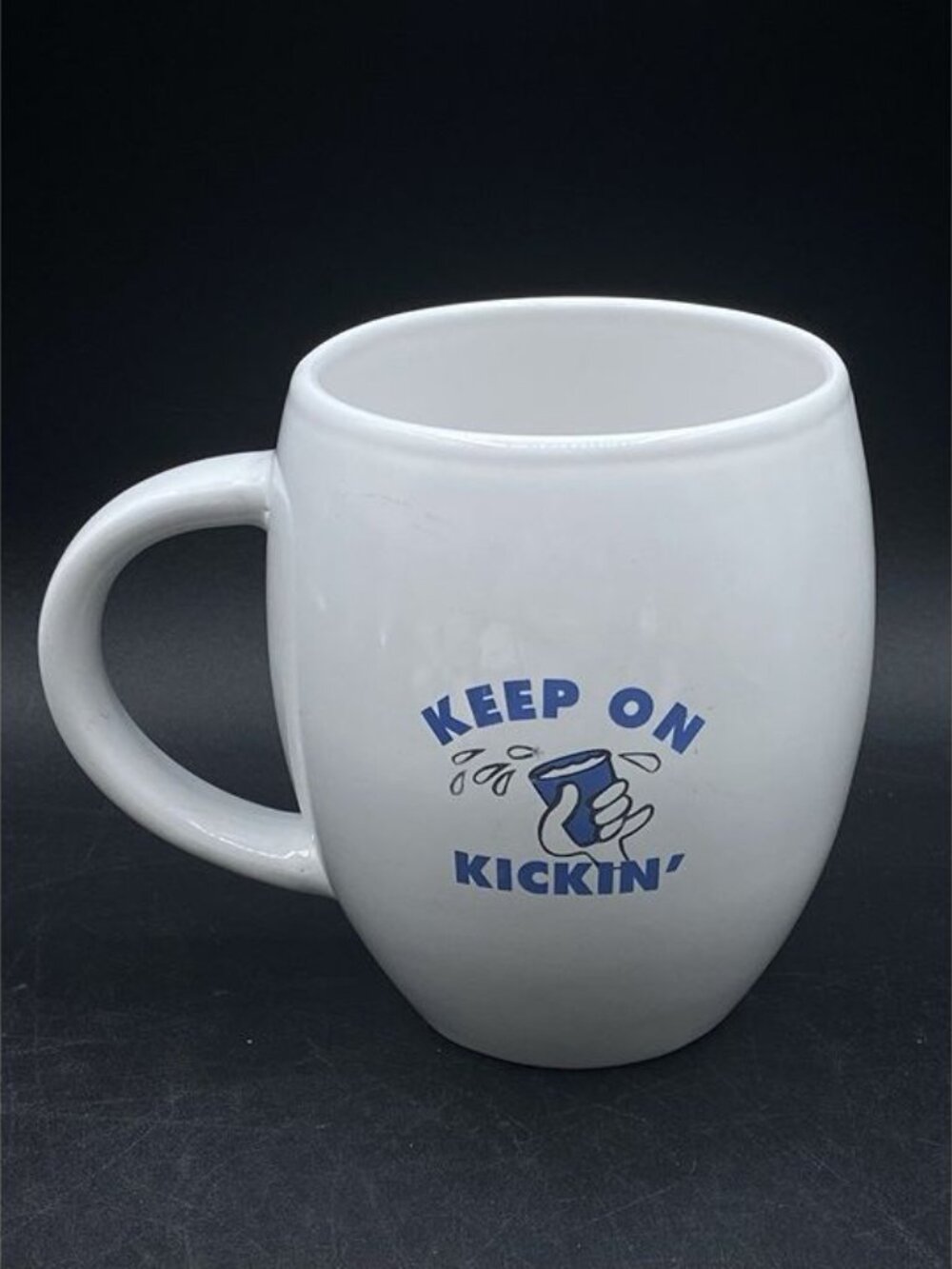20th Anniversary Dutch Bros Coffee Large White Mug Keep on Kickin' Logo 2012 - Picture 2 of 9